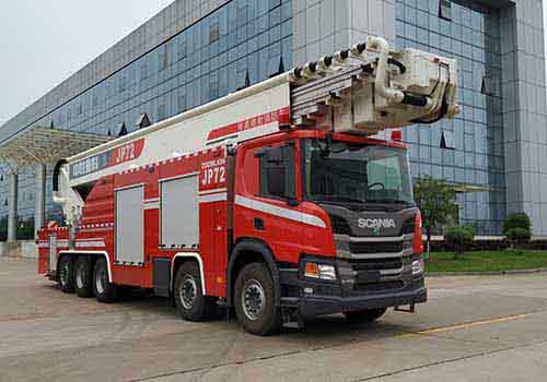 (進口)斯堪尼亞SCANIA五軸舉高噴射(高噴)消防車